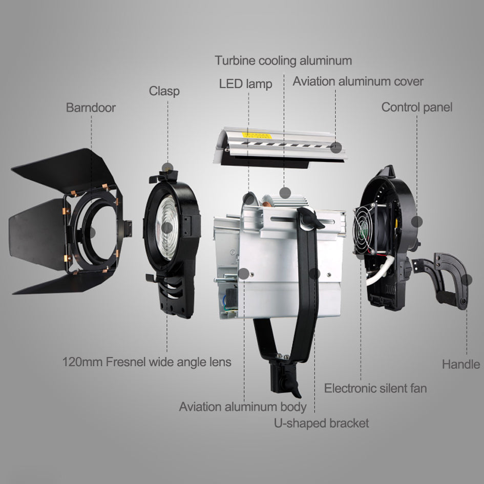 Lampe Vidéo Yidoblo A-2200BI 100W Bicolore (3200-5500K) Avec Télécommande