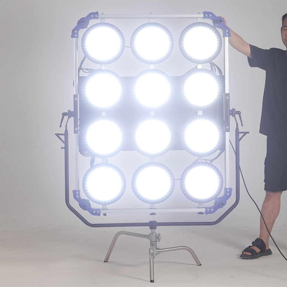 ALUMOTECH 1850W LED Bi-color Space Light DMX512 Dimming Lamp For Film